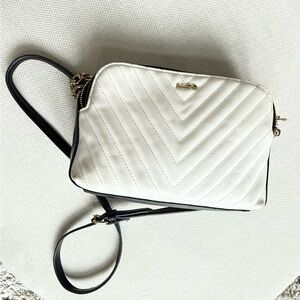 ALDO Cream Quilted Crossbody Bag